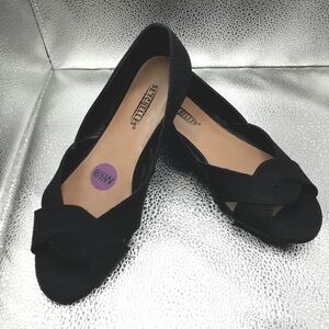 Seychelles Black Fabric Flats Flats Women's Size 6W